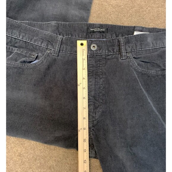 Banana Republic Corduroy Pants Mens 38x32 Flat Front Straight Leg Cotton Chino - Picture 4 of 8